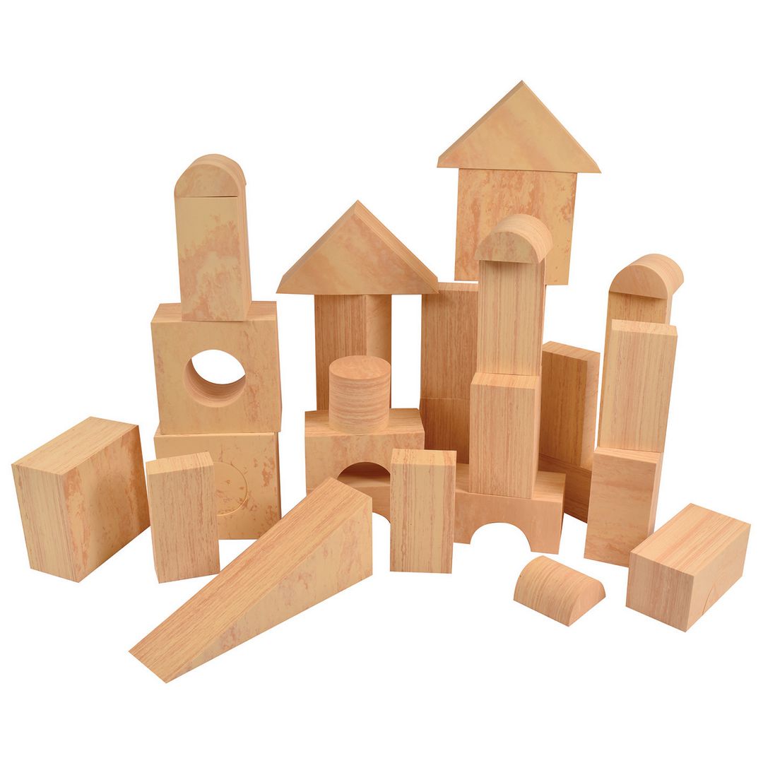 MYPAUZE Mjuka byggklossar Stor 56 delar | Skola och förskola - Lekmaterial - Bygglek, konstruktion och mosaik | Kontorsexperten