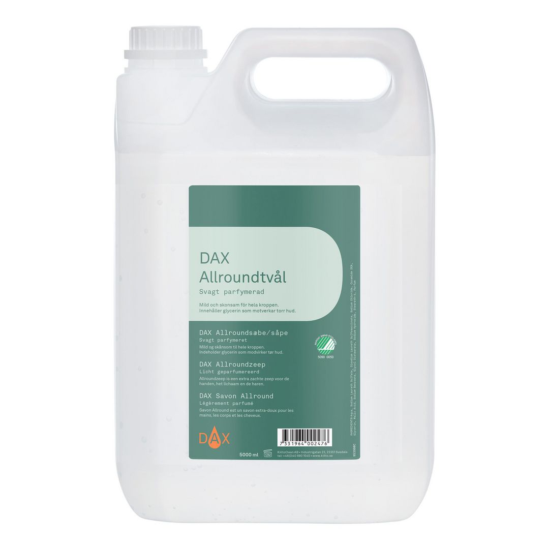 DAX Flytande krämtvål, allround, parfymerad, dunk, 5L | Städ och hygien - Tvål och hygien - Tvål - Flytande | Kontorsexperten