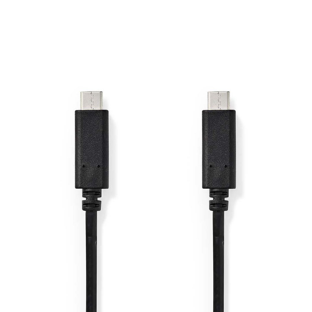 NEDIS Kabel USB-C - USB-C 1m svart | Datorprodukter - Kablar och adaptrar - USB-kablar | Kontorsexperten