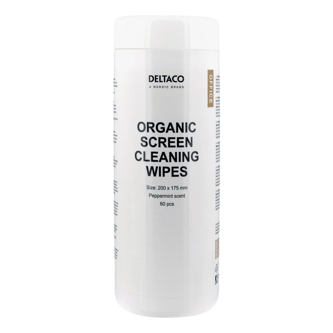 DELTACO Rengöringsduk våt skärm 60/fp | Datorprodukter - Datorrengöring - Rengörings-servetter | Kontorsexperten