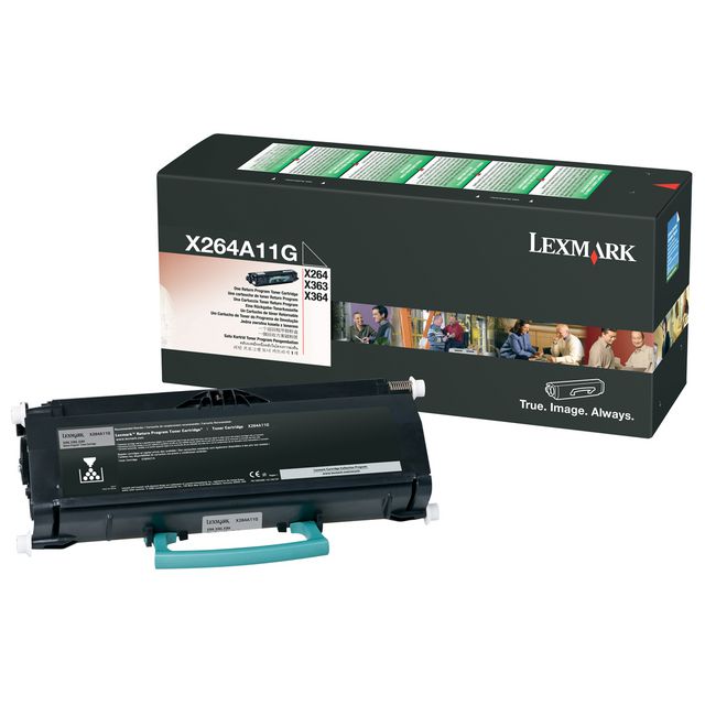 LEXMARK Toner X264A11G svart | Toner och bläck - Tonerkassetter - Toner Lexmark | Kontorsexperten