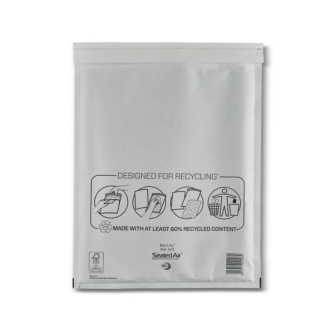 MAIL LITE Bubbelpåse H/5 270x360mm remsa 50/fp | Emballage och lagerutrustning - Kuvert och postemballage - Bubbelpåsar | Kontorsexperten