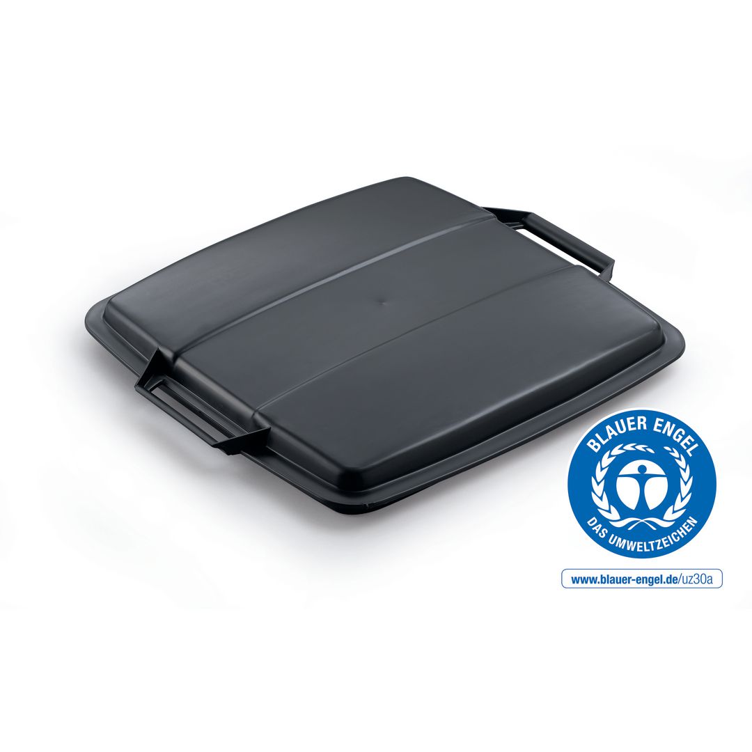 DURABLE Lock DURABIN Eco 90L svart | Städ och hygien - Avfallshantering och källsortering - Sortering och återvinning | Kontorsexperten