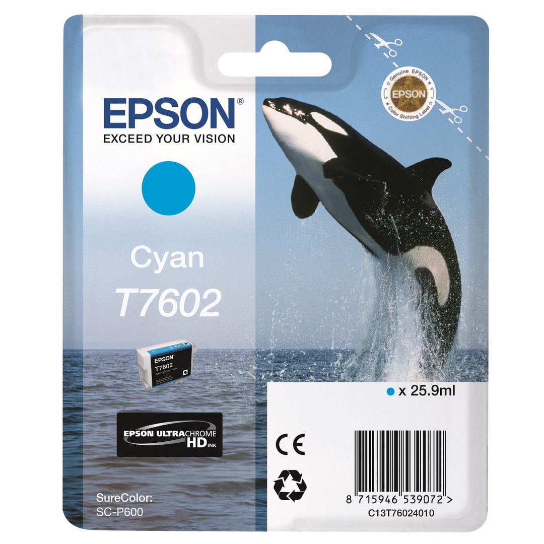 EPSON Bläckpatron C13T76024010 Cyan | Toner och bläck - Bläckpatroner - Bläckpatroner Epson | Kontorsexperten