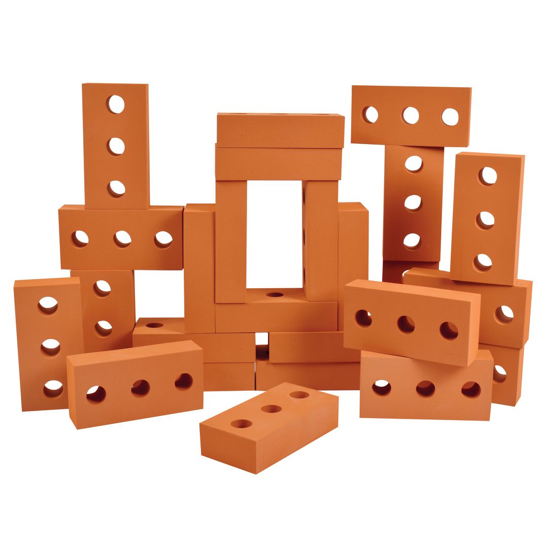 MYPAUZE Mjuka byggklossar tegelsten 25/fp | Skola och förskola - Lekmaterial - Bygglek, konstruktion och mosaik | Kontorsexperten