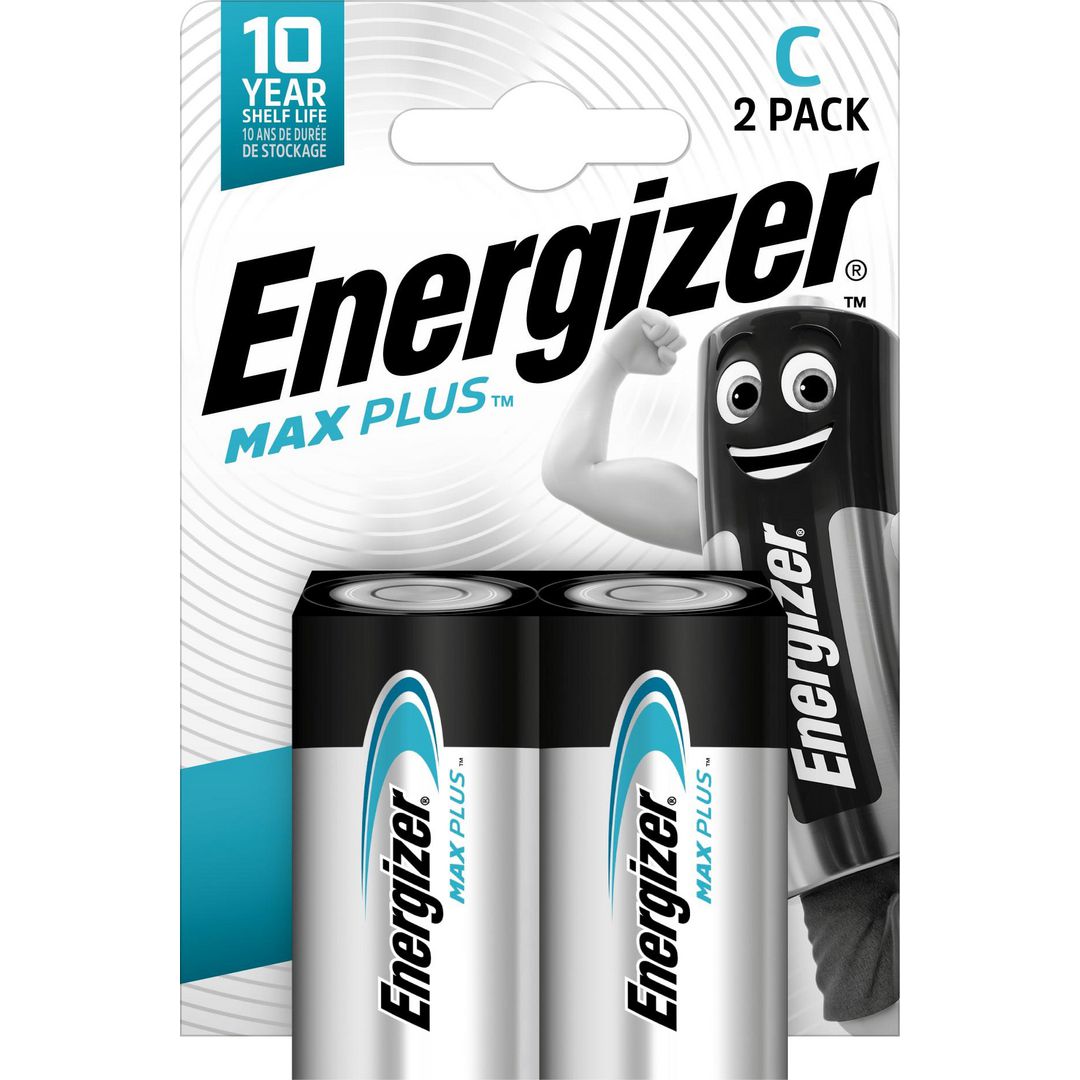ENERGIZER Batteri Max Plus C 2/fp | Kontorsmaskiner - Batterier - C | Kontorsexperten