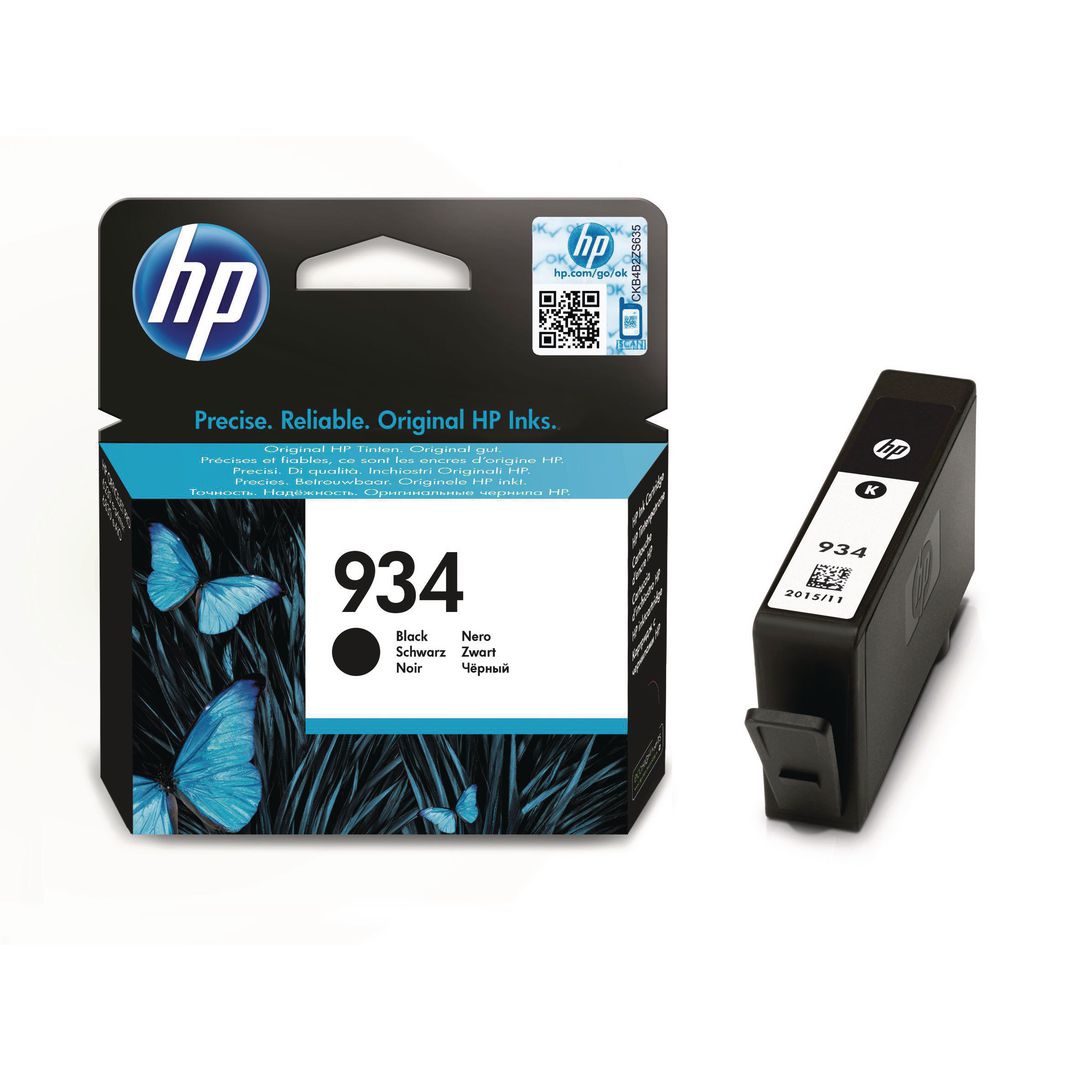 HP Bläckpatron, 934, C2P19AE, svart, singelförpackning | Toner och bläck - Bläckpatroner - Bläckpatroner HP | Kontorsexperten