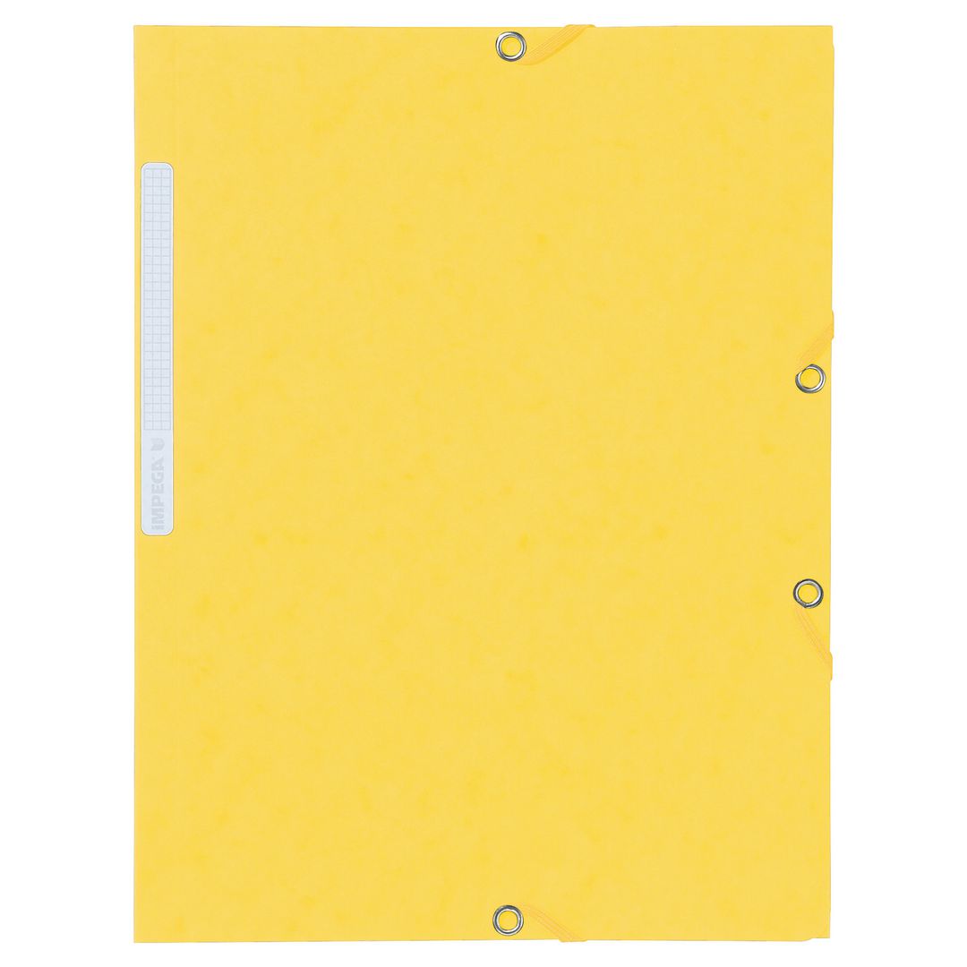 LYRECO Gummibandsmapp kartong A4 gul 10/fp | Kontorsmaterial - Mappar och plastfickor - Gummibandsmappar - Kartong | Kontorsexperten