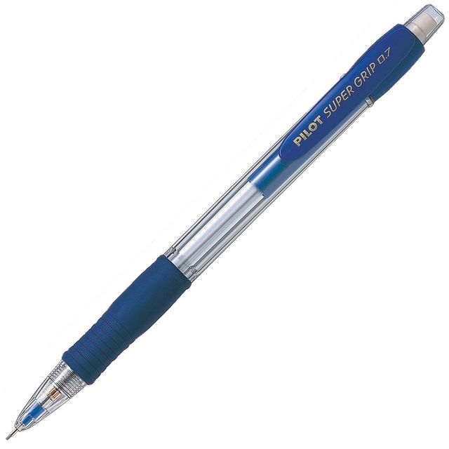 PILOT Stiftpenna, Super Grip, 0,7 mm HB-stift, pennkropp med greppzon, Blå | Kontorsmaterial - Pennor - Stiftpennor | Kontorsexperten
