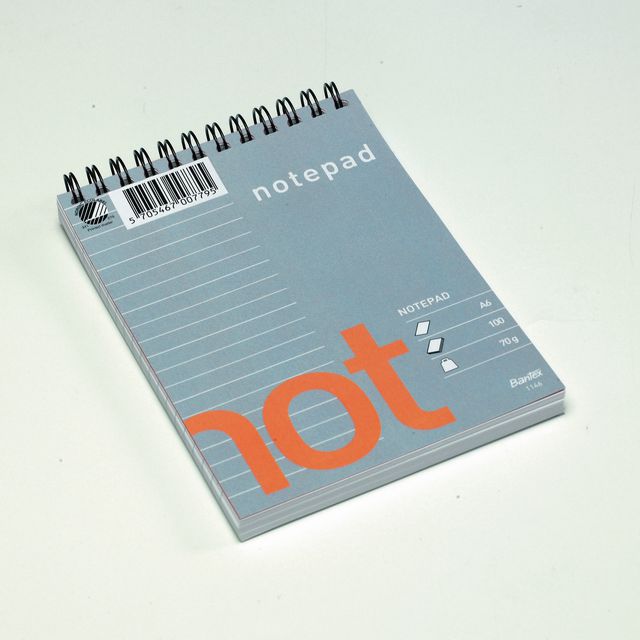 BANTEX Spiralblock A6 linjerat spiraltopp | Kontorsmaterial - Block och anteckningsböcker - Spiralblock | Kontorsexperten