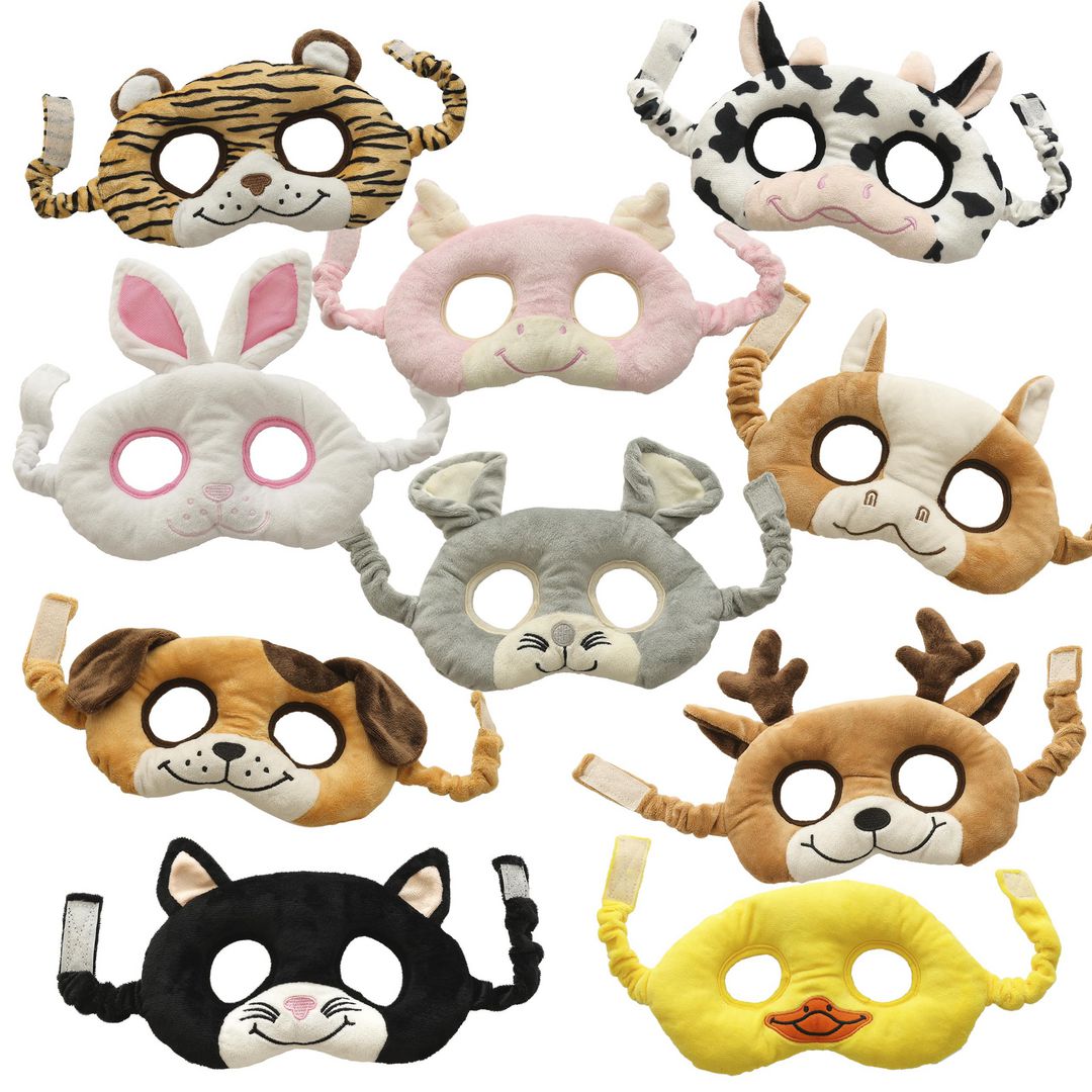 Ansiktsmasker djur 10/fp | Skola och förskola - Lekmaterial - Handdockor | Kontorsexperten
