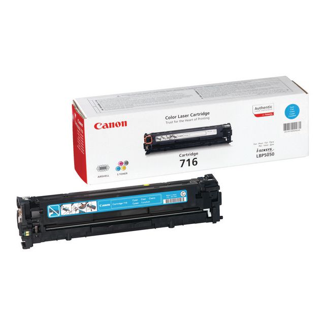 Canon Toner 716, 1979B002, cyan, singelförpackning | Toner och bläck - Tonerkassetter - Toner Canon | Kontorsexperten