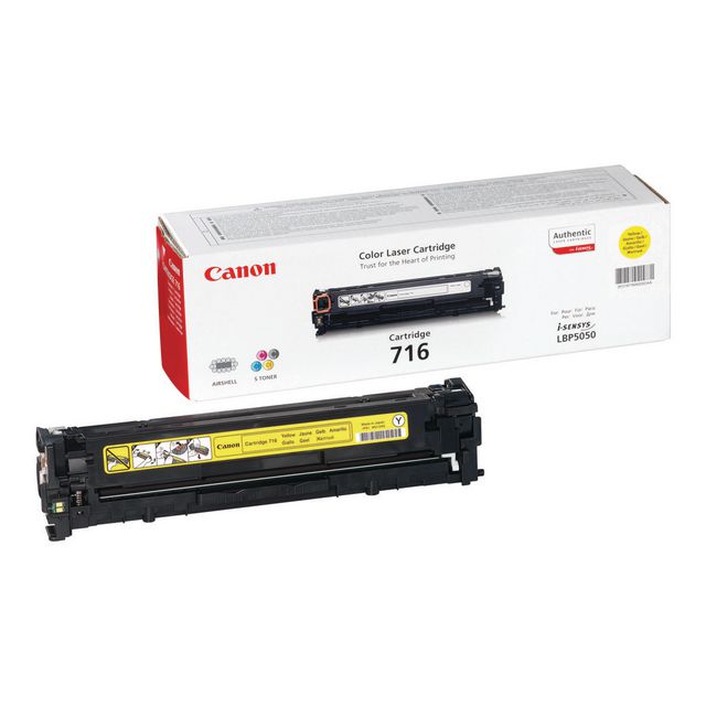Canon Toner 716, 1977B002, gul, singelförpackning | Toner och bläck - Tonerkassetter - Toner Canon | Kontorsexperten