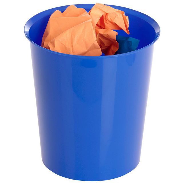 Papperskorg 2000 18 L blå | Kontorsmaterial - Till skrivbordet - Papperskorgar | Kontorsexperten