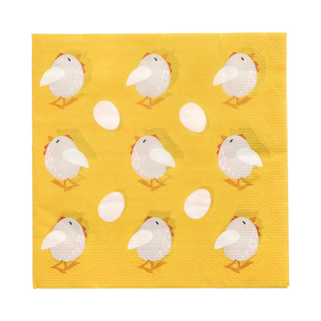 PAPSTAR Servetter Chickens 3-lags 33x33cm | Kök och servering - Servetter och dukar - Servett - 3-lagers | Kontorsexperten