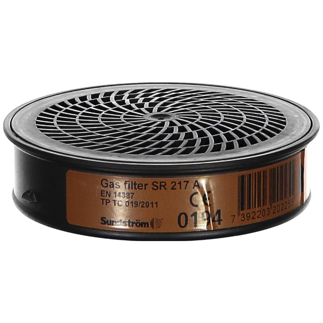 SUNDSTRÖM Gasfilter SR 217 A1 | Skyddsutrustning - Andningsskydd - Filter för andningsskydd | Kontorsexperten