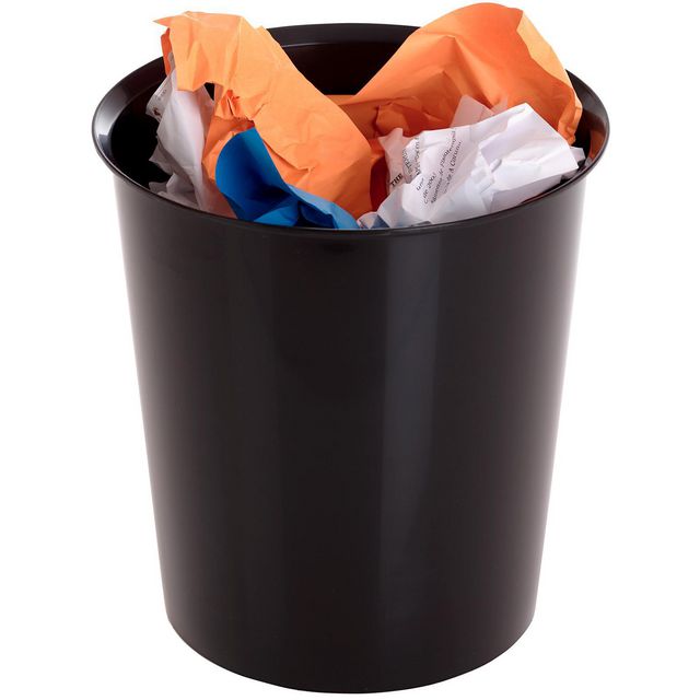 Papperskorg Archivo 2000 18 L svart | Kontorsmaterial - Till skrivbordet - Papperskorgar | Kontorsexperten