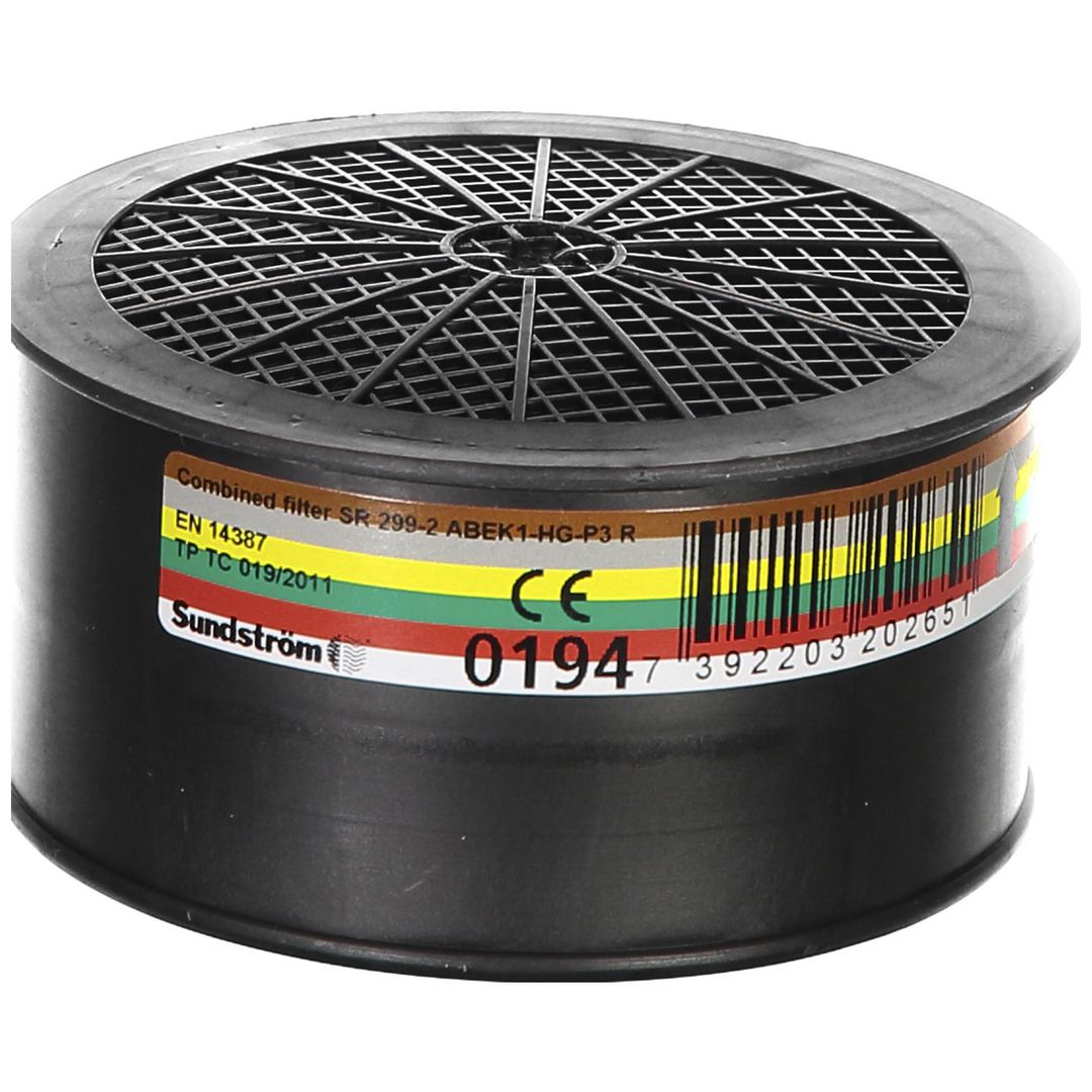 SUNDSTRÖM Kombifilter SR299-2ABEK1-HG-P3 | Skyddsutrustning - Andningsskydd - Filter för andningsskydd | Kontorsexperten