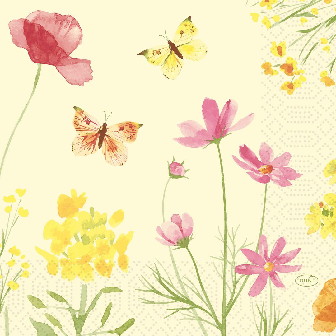 DUNI Servett Poppy 3-lags 33x33cm 50/fp | Kök och servering - Servetter och dukar - Servett - 3-lagers | Kontorsexperten