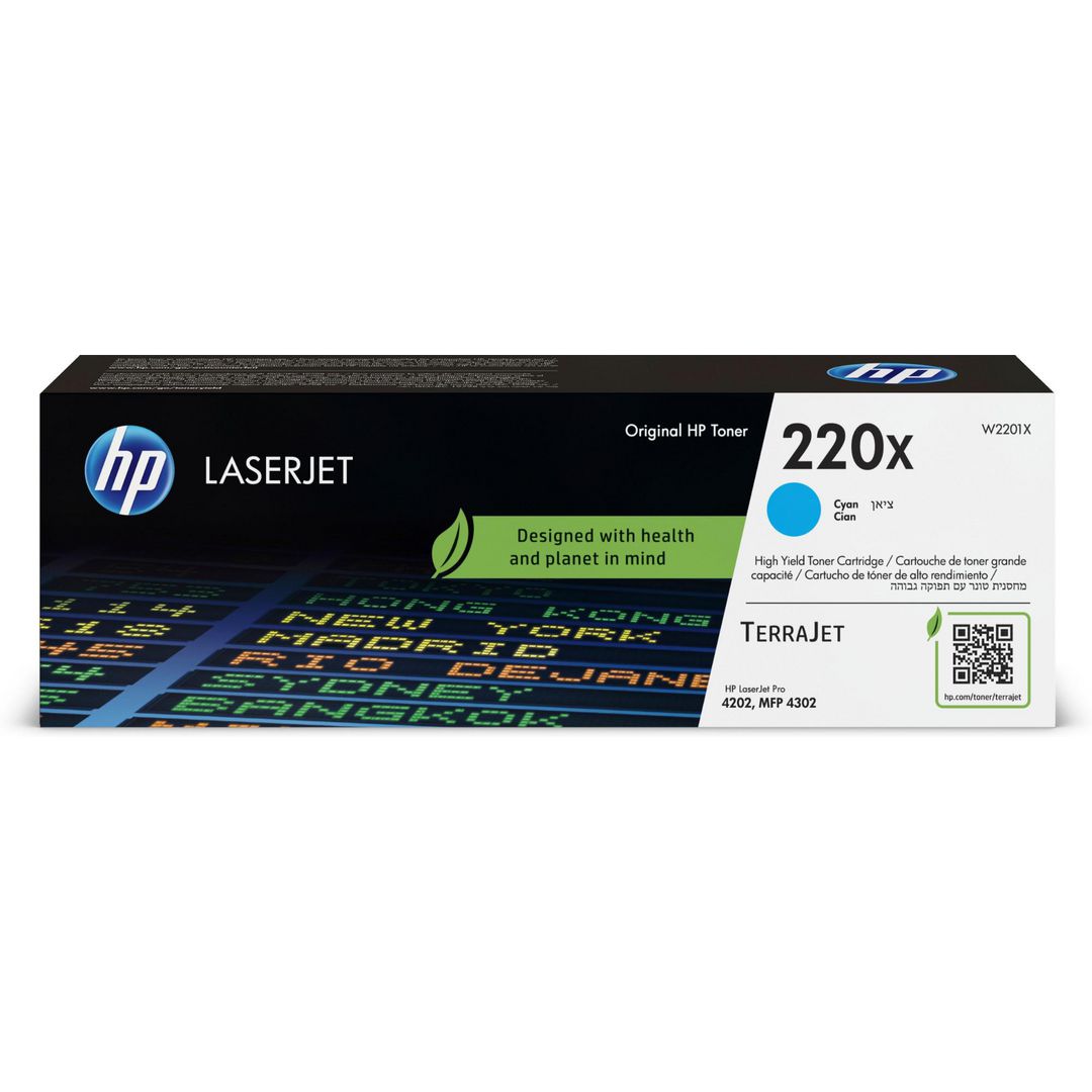 HP Toner W2201X 220X cyan 5,5K | Toner och bläck - Tonerkassetter - Toner HP | Kontorsexperten