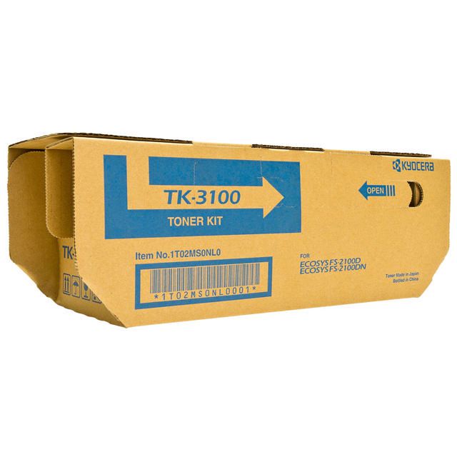 KYOCERA Toner, 3100, svart, 1T02MS0NL0 | Toner och bläck - Tonerkassetter - Toner Kyocera | Kontorsexperten