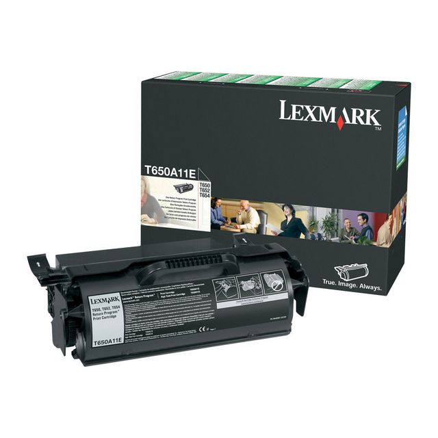 LEXMARK Toner T650A113, 0T650A11E, svart, singelförpackning | Toner och bläck - Tonerkassetter - Toner Lexmark | Kontorsexperten
