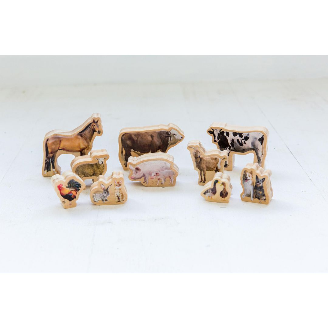 Bondgårdsdjur i trä 10/fp | Skola och förskola - Lekmaterial - Lekfigurer - Djur | Kontorsexperten
