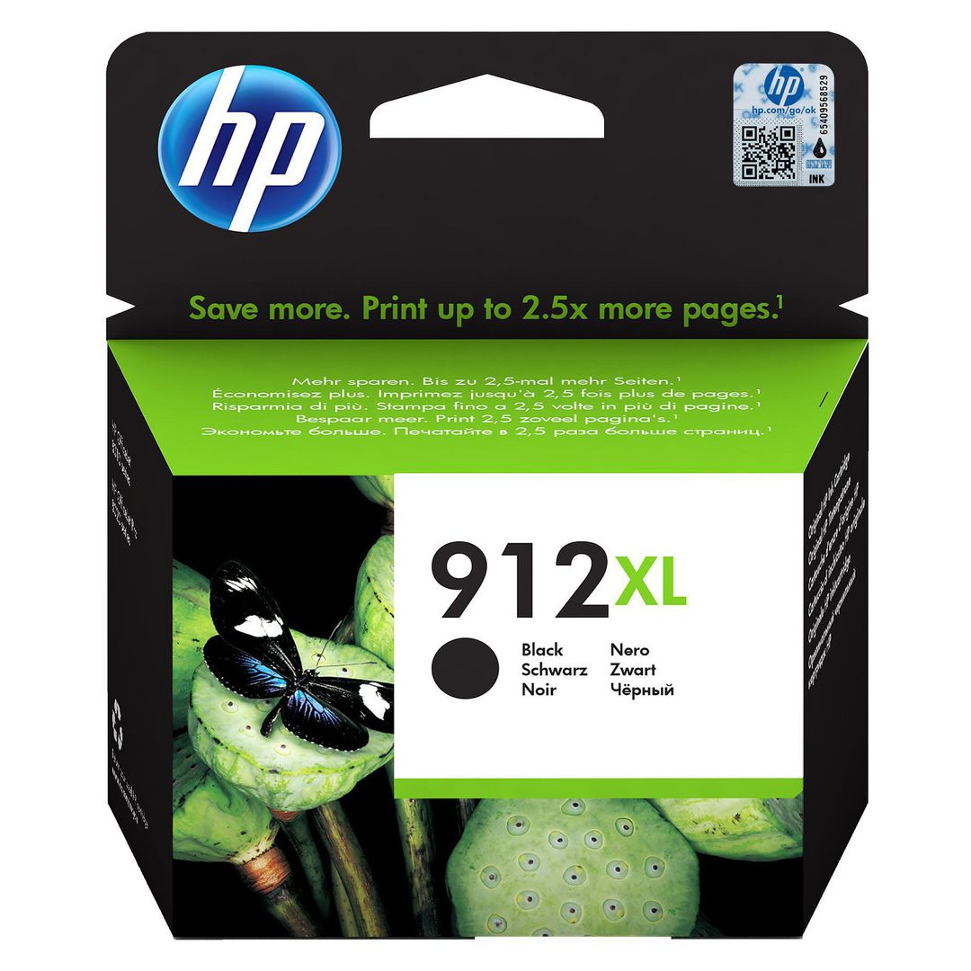 HP 912XL bläckpatron, svart, hög kapacitet, 21,7 ml | Toner och bläck - Bläckpatroner - Bläckpatroner HP | Kontorsexperten