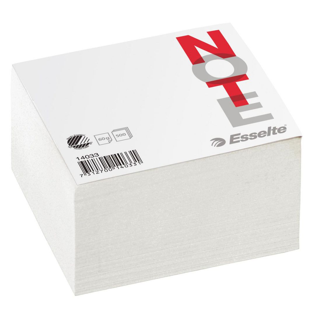 Papperskub 500 ark 100x100mm vit | Kontorsmaterial - Block och anteckningsböcker - Blockkuber | Kontorsexperten