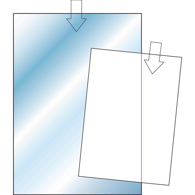 Plastfodral A4, öppning på kortsidan, polypropylen, genomskinlig | Kontorsmaterial - Mappar och plastfickor - Plastfodral | Kontorsexperten