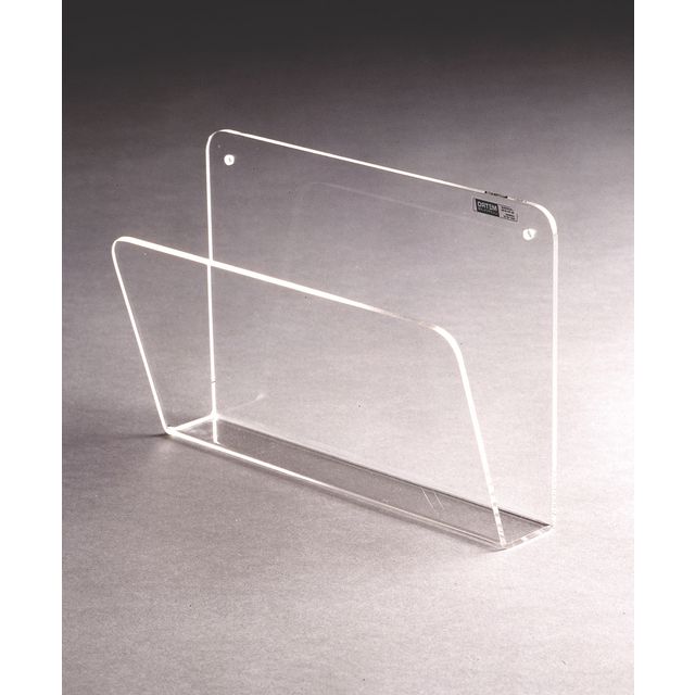 Bokhållare, monterbar, akrylplast, A4, 200 x 300 x 90 mm, genomskinlig | Kontorsmöbler och inredning - Tavlor ställ och ramar - Postfack | Kontorsexperten