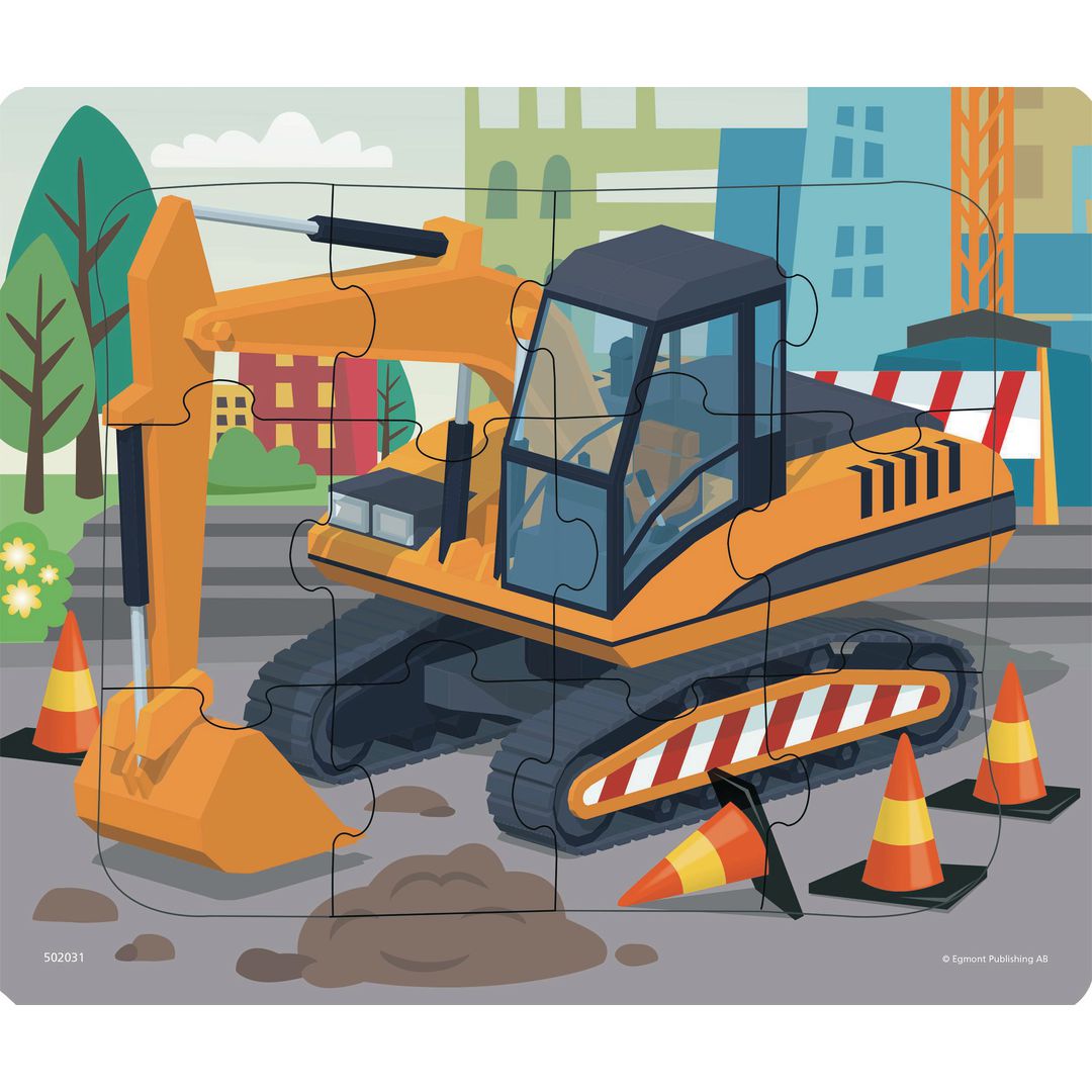 KÄRNAN Rampussel Fordon 12 bitar | Skola och förskola - Lekmaterial - Pussel - Rampussel | Kontorsexperten