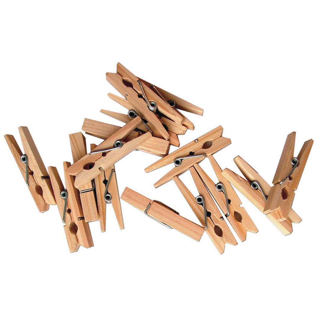 PLAYBOX Klädnypor 74mm 24/fp | Skola och förskola - Hobbymaterial - Pyssel - Trä | Kontorsexperten