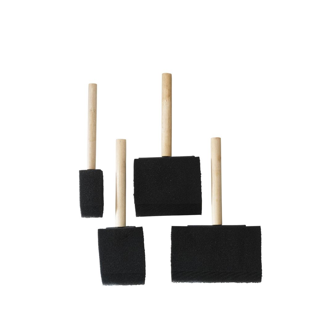 PLAYBOX Skumgummipenslar 4/fp | Skola och förskola - Målarfärg och tillbehör - Penslar | Kontorsexperten