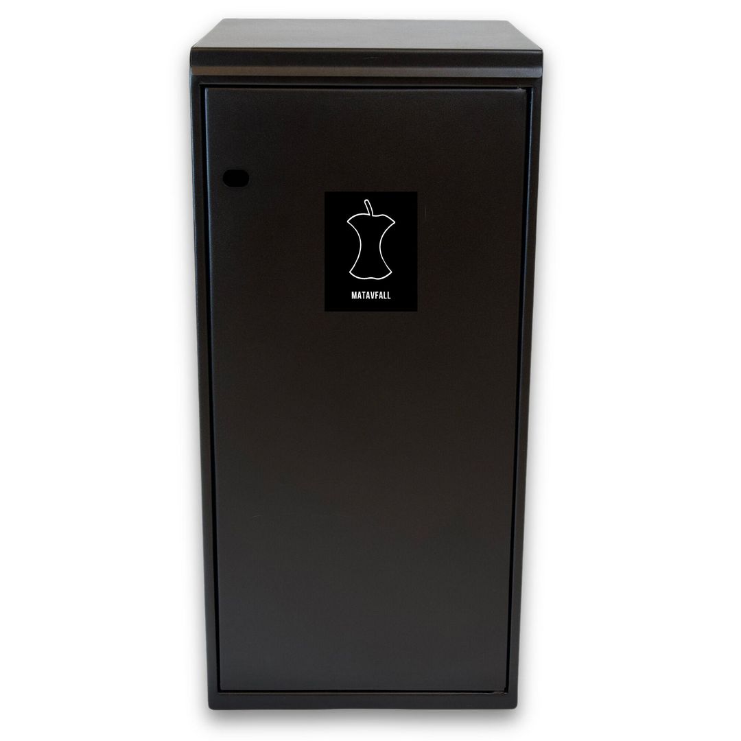 NORDEX Avfallshantering 125L utan hål svart | Städ och hygien - Avfallshantering och källsortering - Sortering och återvinning | Kontorsexperten