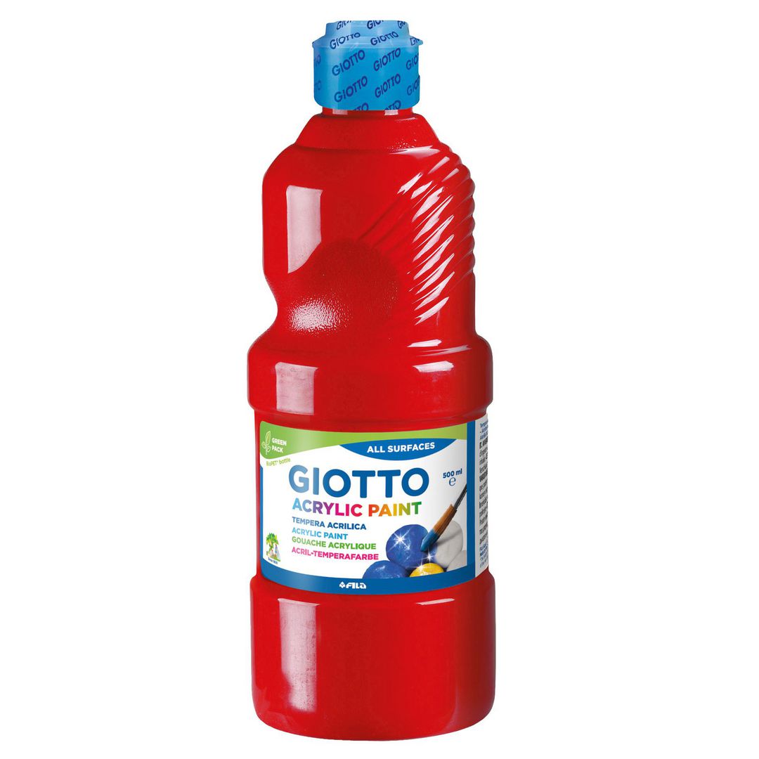 GIOTTO Akrylfärg Giotto 500 ml röd | Skola och förskola - Målarfärg och tillbehör - Akrylfärg | Kontorsexperten