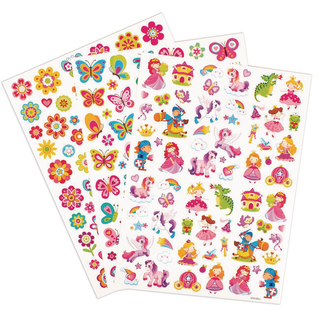 PLAYBOX Stickers sagor, fjärilar och blommor 221/fp | Skola och förskola - Hobbymaterial - Bokmärken och stickers | Kontorsexperten