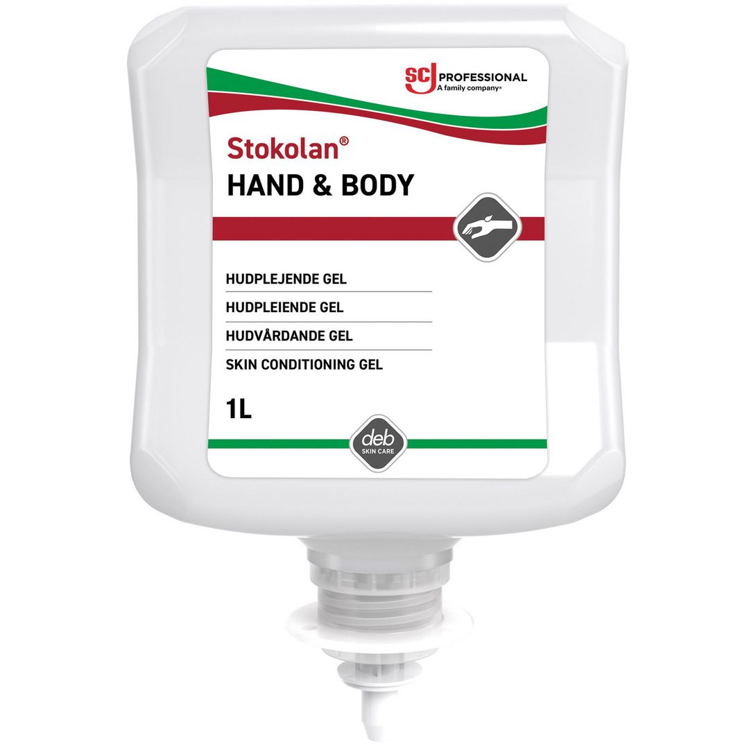 DEB Hudkräm Stokolan Hand & Body 1L | Städ och hygien - Tvål och hygien - Hand- och hudcremer | Kontorsexperten