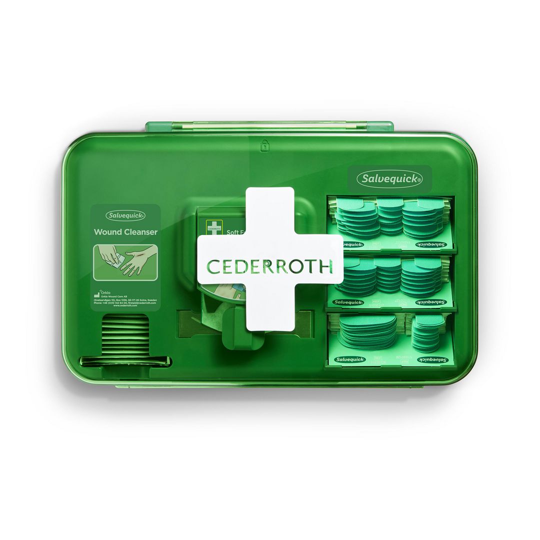 CEDERROTH Sårvårdsautomat Wound Care blå | Skyddsutrustning - Första Hjälpen - Stationer och tavlor | Kontorsexperten