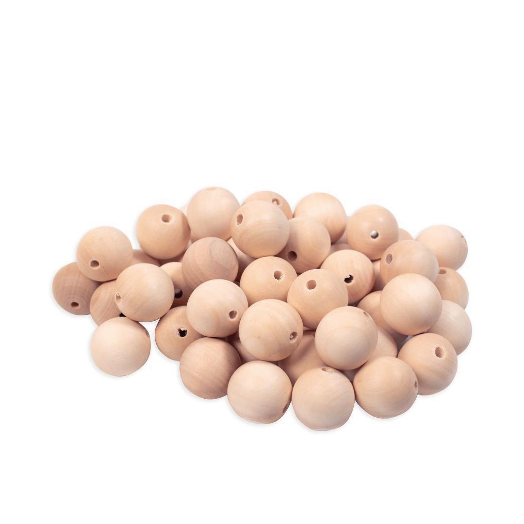 PLAYBOX Träpärlor 25mm 50/fp | Skola och förskola - Hobbymaterial - Pärlor | Kontorsexperten