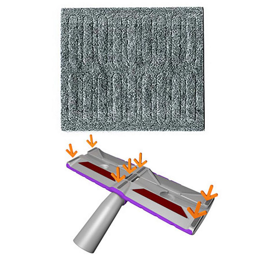Glidremsor TWINNER universal grå | Städ och hygien - Dammsugare - Dammsugartillbehör | Kontorsexperten
