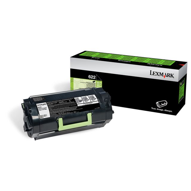 LEXMARK Toner 62D2000 622H svart | Toner och bläck - Tonerkassetter - Toner Lexmark | Kontorsexperten
