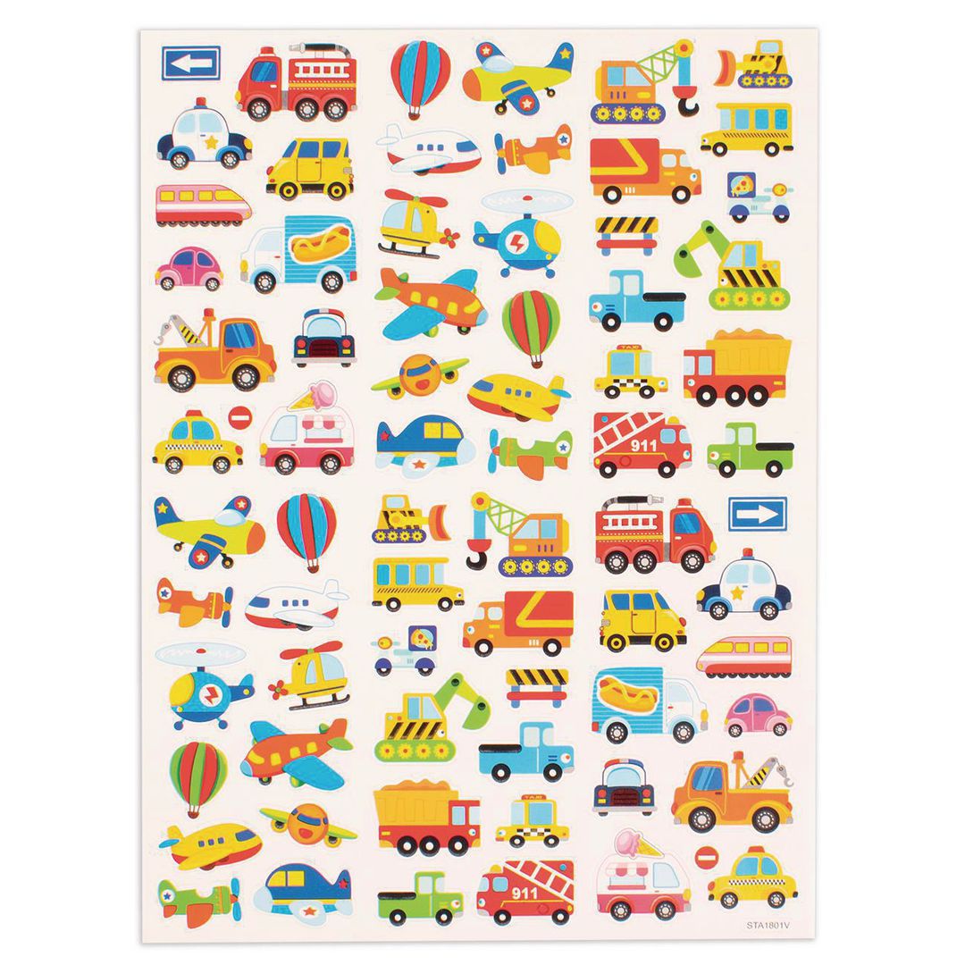 PLAYBOX Stickers fordon 72/fp | Skola och förskola - Hobbymaterial - Bokmärken och stickers | Kontorsexperten