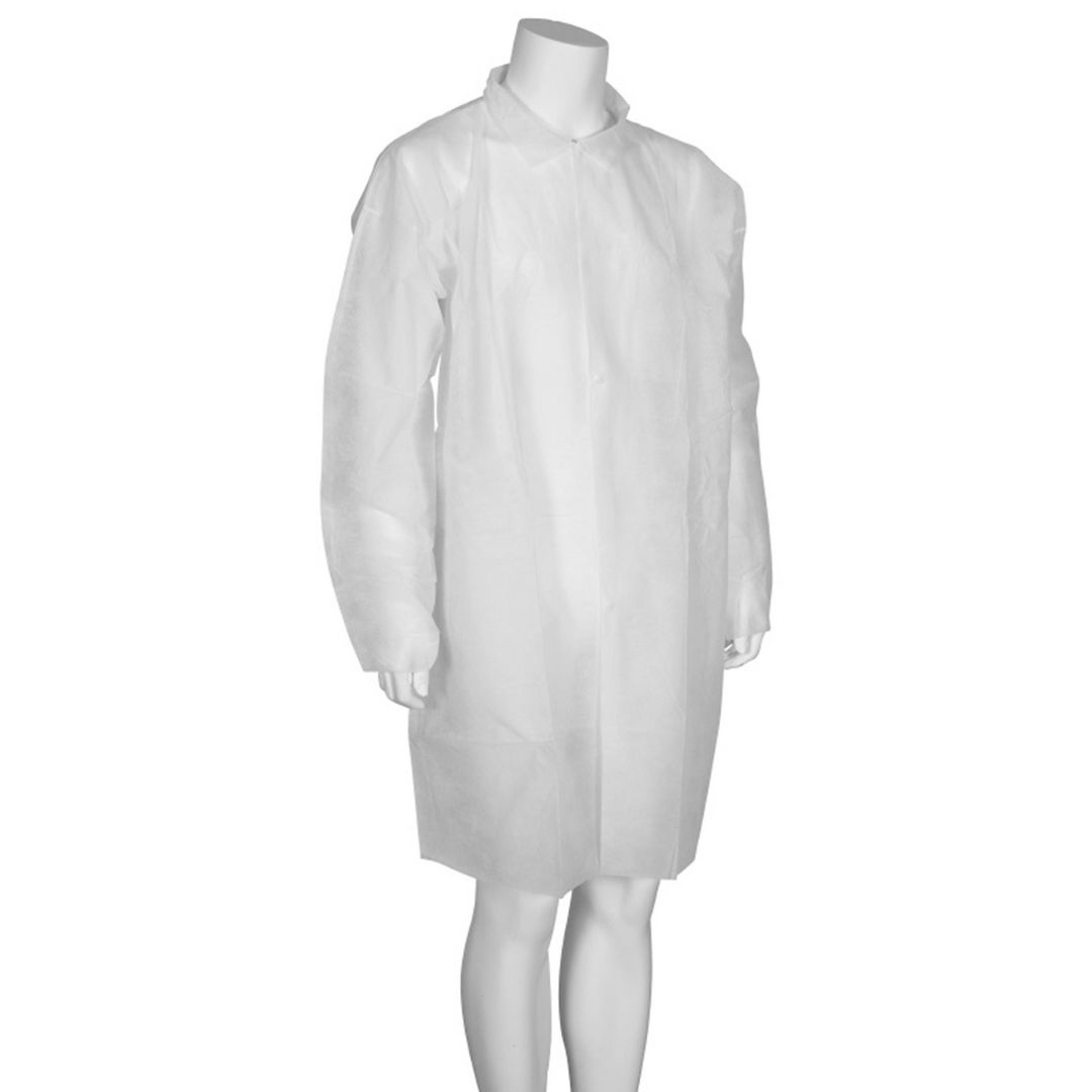 ABENA Besöksrock nonwoven L/XL 10/fp | Skyddsutrustning - Engångskläder - Besöksrock | Kontorsexperten