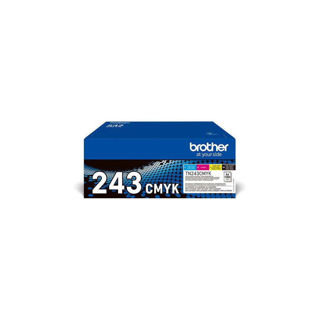 BROTHER Toner TN243CMYK 4x1K | Toner och bläck - Tonerkassetter - Toner Brother | Kontorsexperten