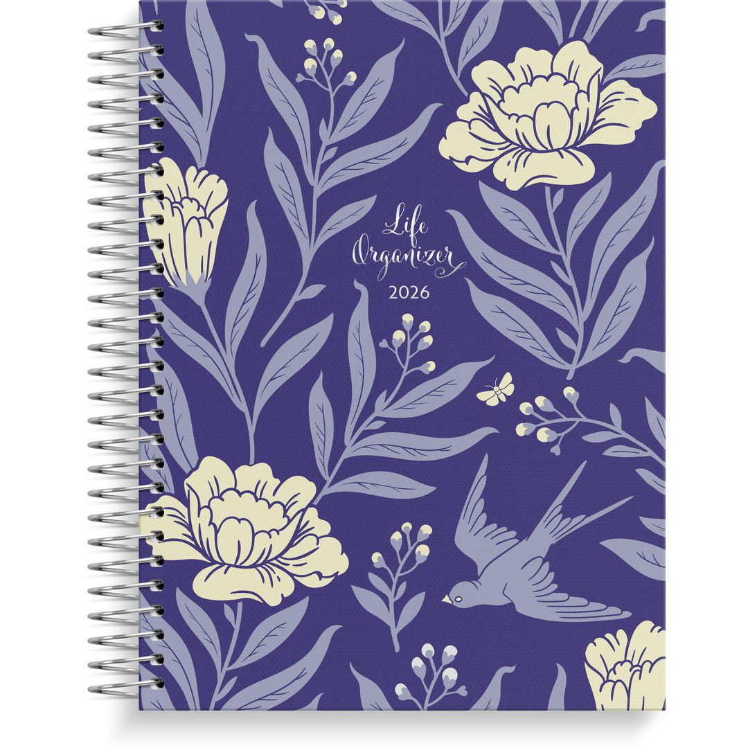 BURDE Life Organizer 2026 blå | Almanackor och kalendrar - Temakalendrar - Hälsa | Kontorsexperten