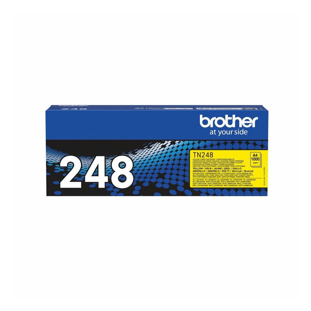 BROTHER Toner TN248Y 1K gul | Toner och bläck - Tonerkassetter - Toner Brother | Kontorsexperten