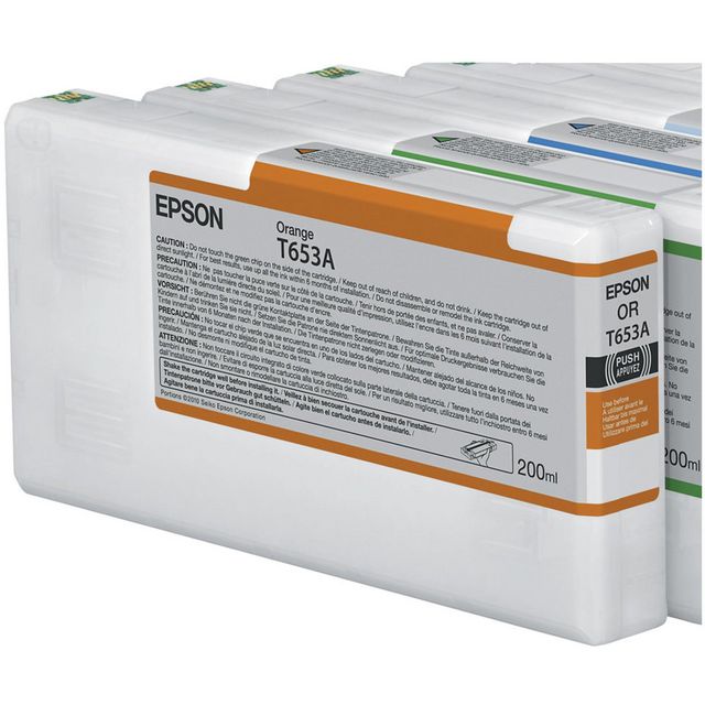 EPSON Bläckpatron, T653A, orange, singelförpackning, C13T653A00 | Toner och bläck - Bläckpatroner - Bläckpatroner Epson | Kontorsexperten