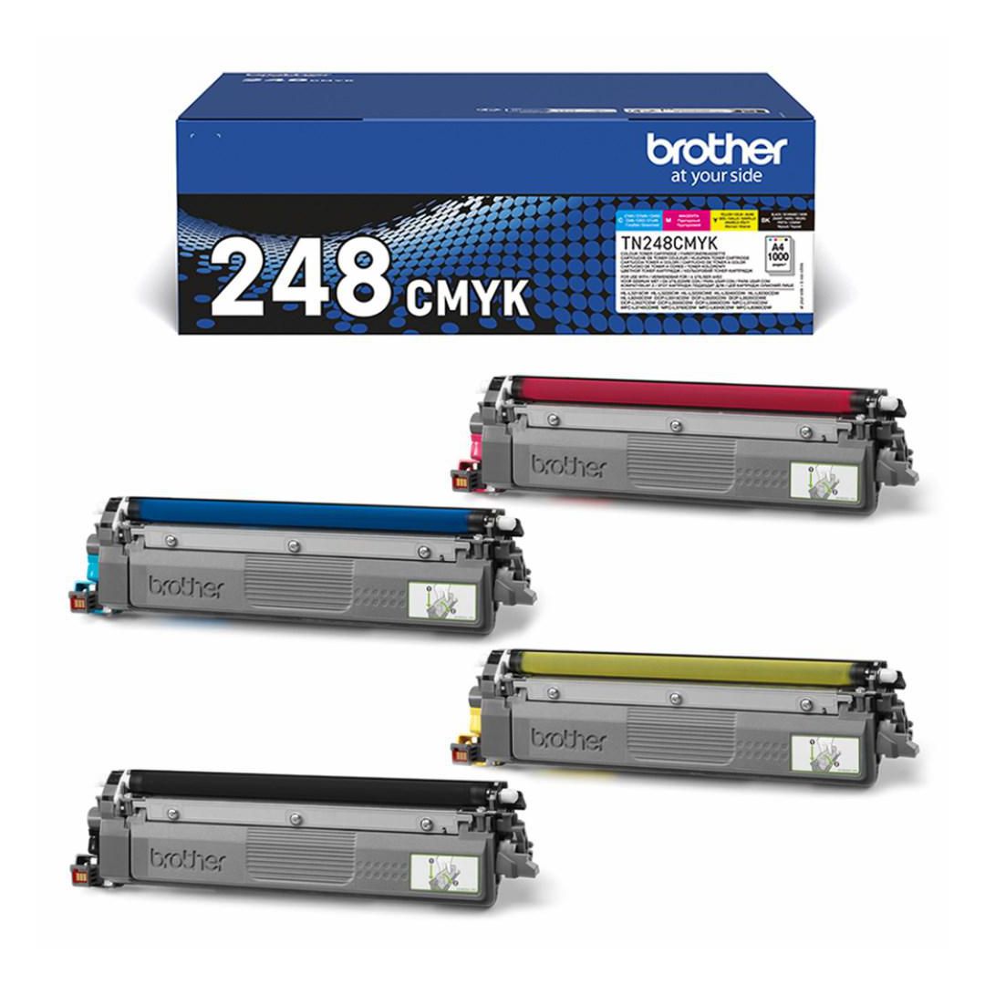 BROTHER Toner TN248VAL 4x1K CMYK 4/fp | Toner och bläck - Tonerkassetter - Toner Brother | Kontorsexperten