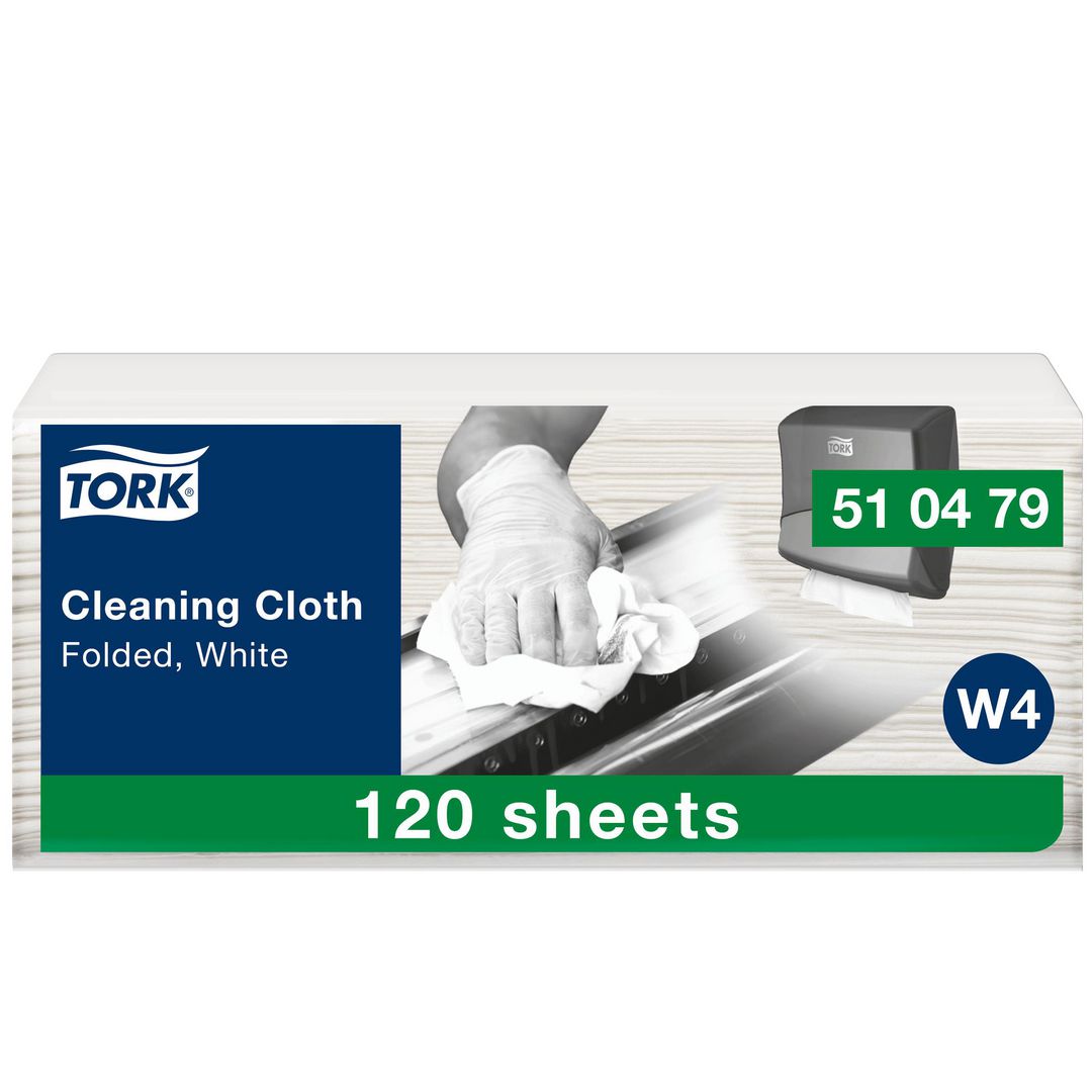 TORK Rengöringsduk W4 Mjuk flexibel vit 120/fp | Städ och hygien - Städdukar och diskdukar - Städdukar - Alltork | Kontorsexperten